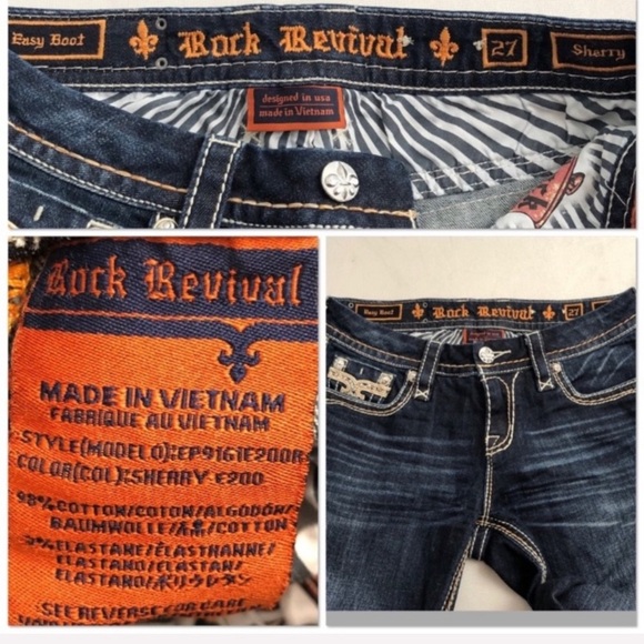 Rock Revival Sherry Easy Bootcut dark denim stretch jeans - Picture 9 of 16